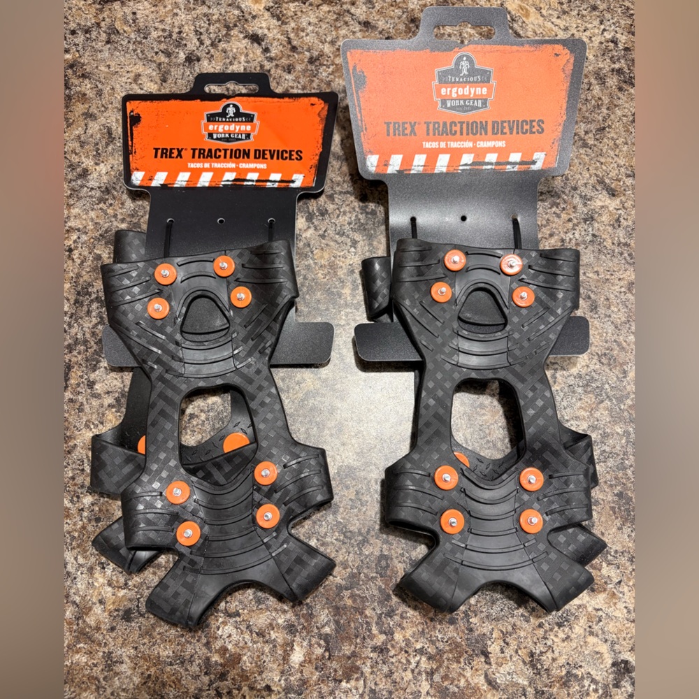 TREK Traction Devices Black with Orange Studs